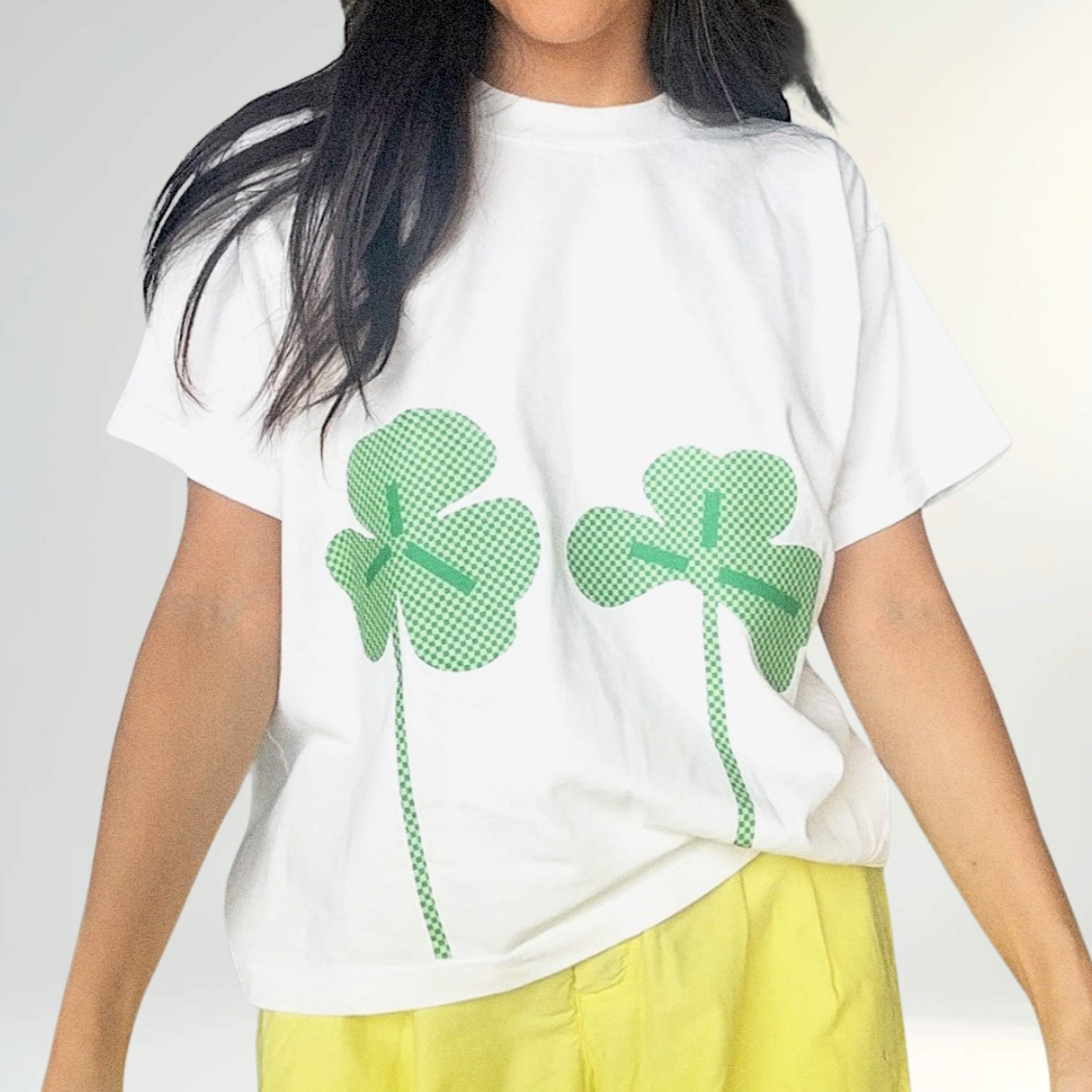 Double Clover Bra-Free Boob Tee